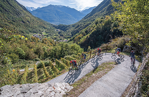 Tour in e-MTB Sentiero Rusca e Sassella