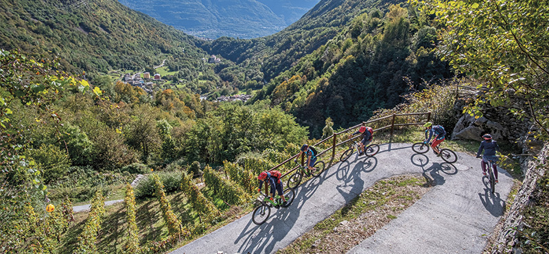 Tour in e-MTB Sentiero Rusca e Sassella